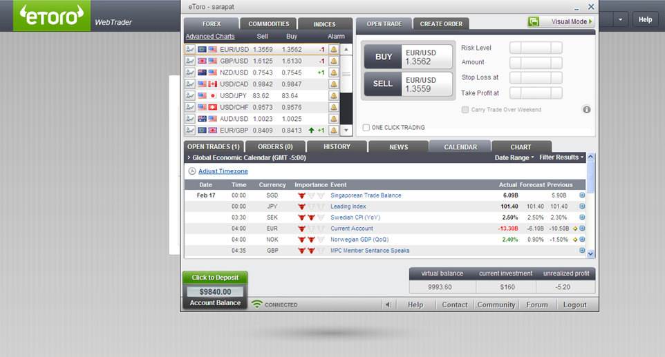 forex trading without software download etoro