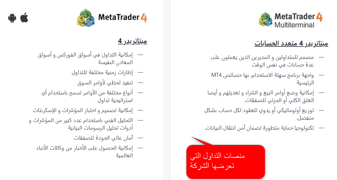 توفر شركة NordFX منصة تداول MT4 القياسية دون الحاجة إلى أي مكونات إضافية من طرف ثالث لإلغاء تأمين الميزات الكاملة لها