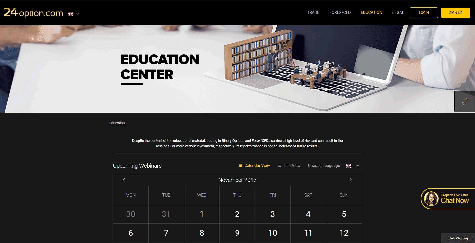 24option Broker Education