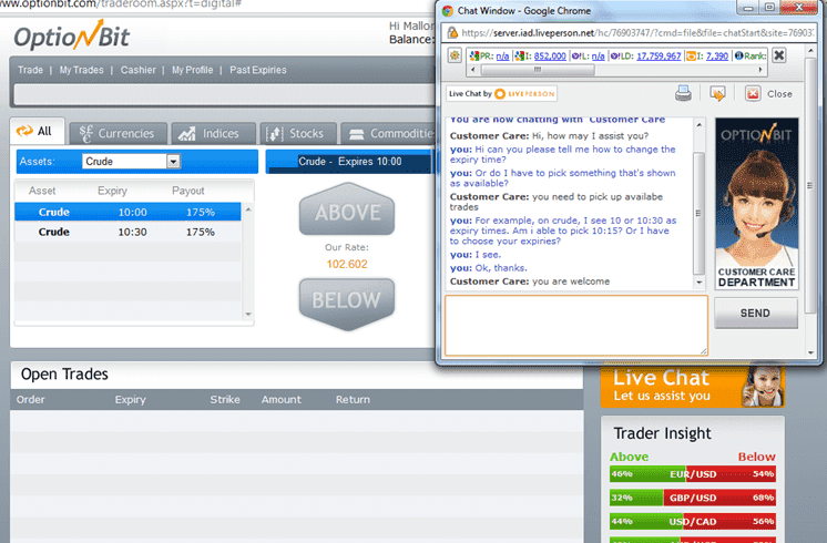 OptionBit - Chat OptionBit - Chat