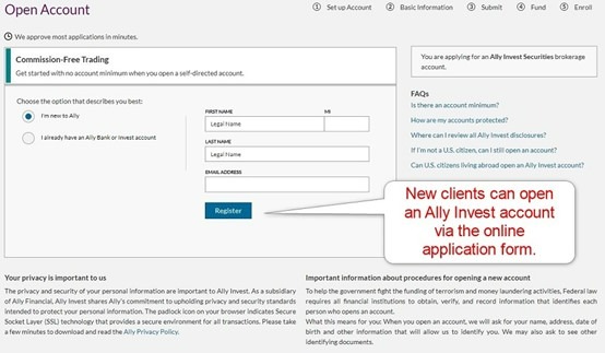 Ally Invest Account Opening Ally Invest Account Opening