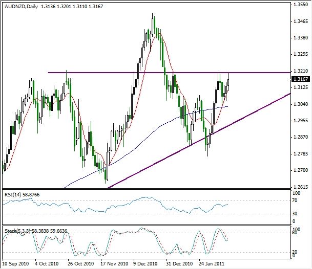 AUD-NZD Currency Pair Analysis February 14, 2010