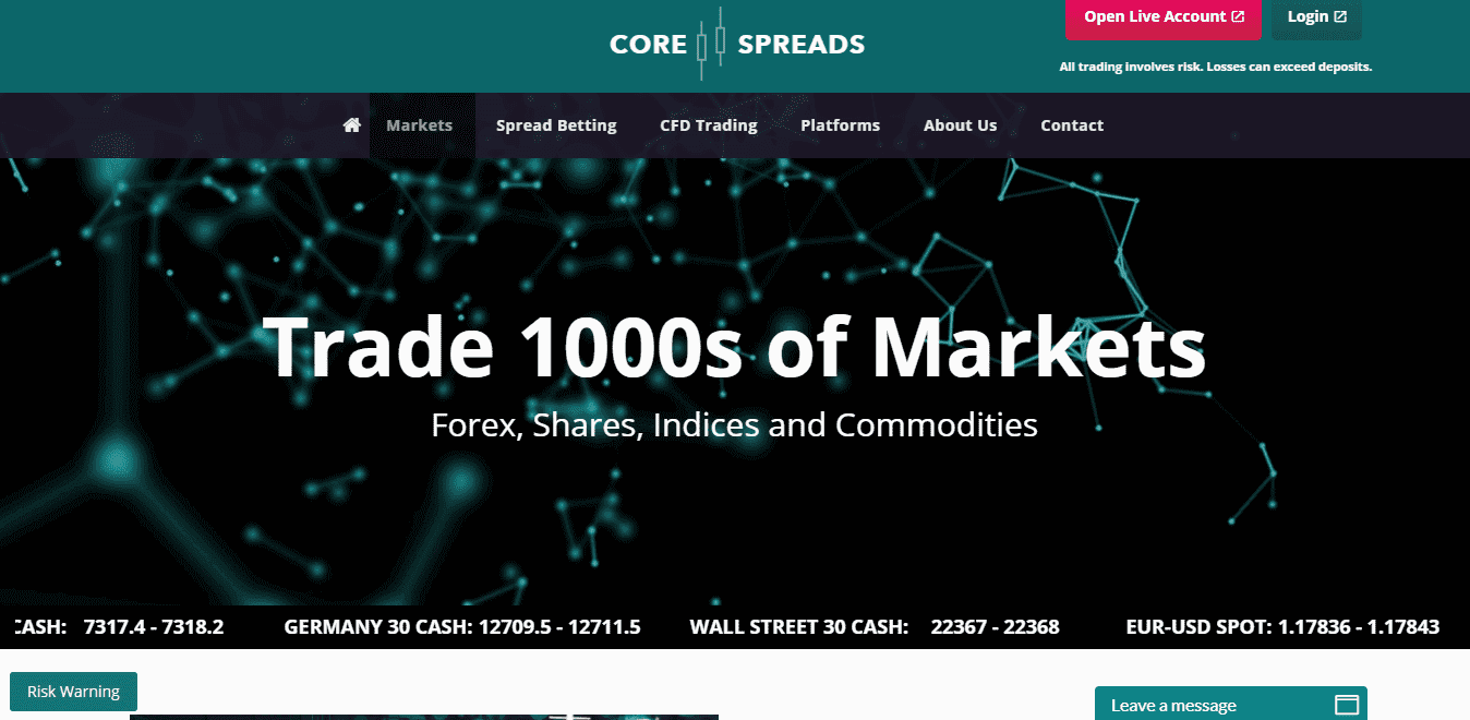 Core Spreads Broker Review Core Spreads Broker Review