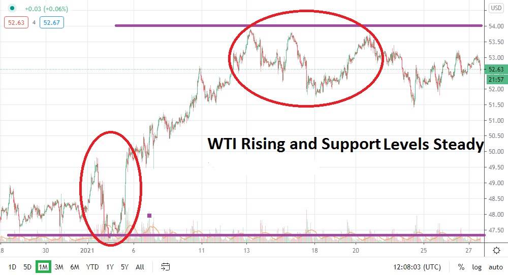 WTI Crude Oil monthly February 2021 WTI Crude Oil monthly February 2021