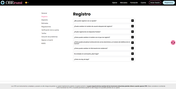 Registro - OBRinvest Registro - OBRinvest