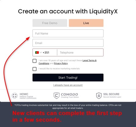 LiquidityX Account Opening LiquidityX Account Opening