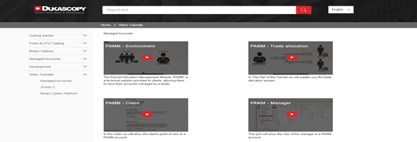 Seminarios de Dukascopy