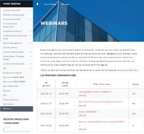 Investigación y Educacion de Dukascopy