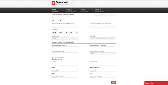 Apertura de Cuenta de Dukascopy