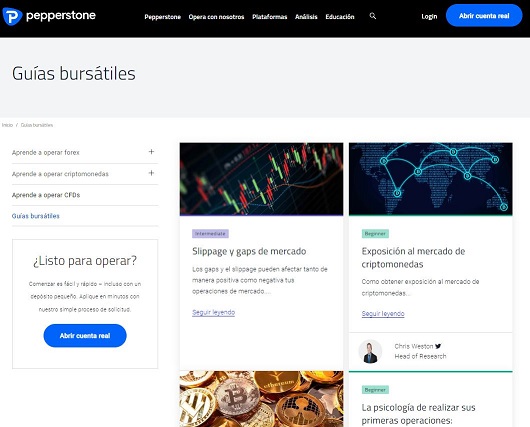 Herramientas de educacion Pepperstone Herramientas de educacion Pepperstone