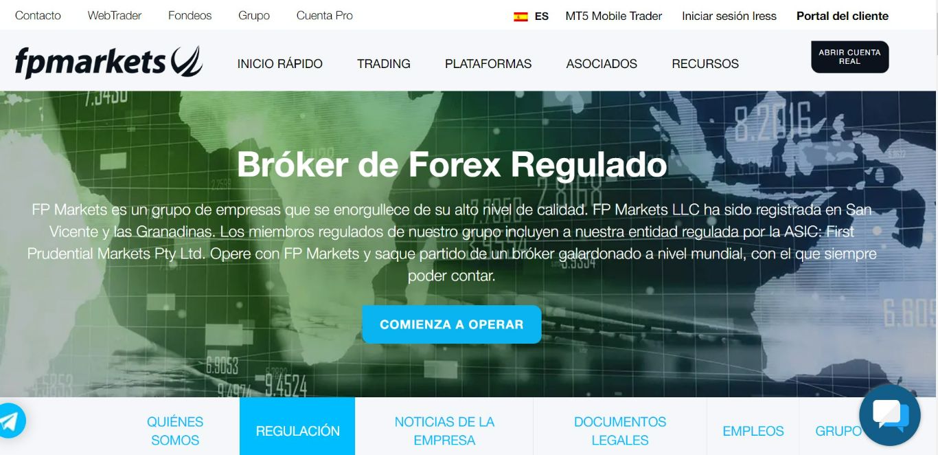 FP Markets es un Broker de Forex Regulado