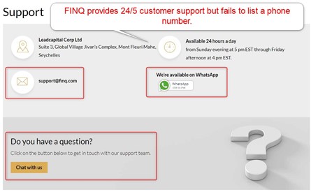 FINQ Customer Support FINQ Customer Support