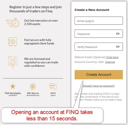 FINQ Account Opening FINQ Account Opening