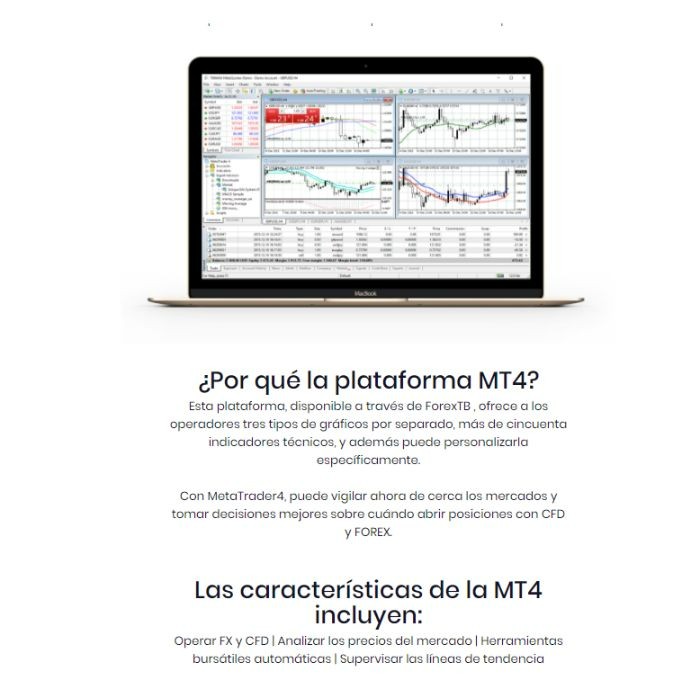Plataforma MT4 - FXTB Plataforma MT4 - FXTB