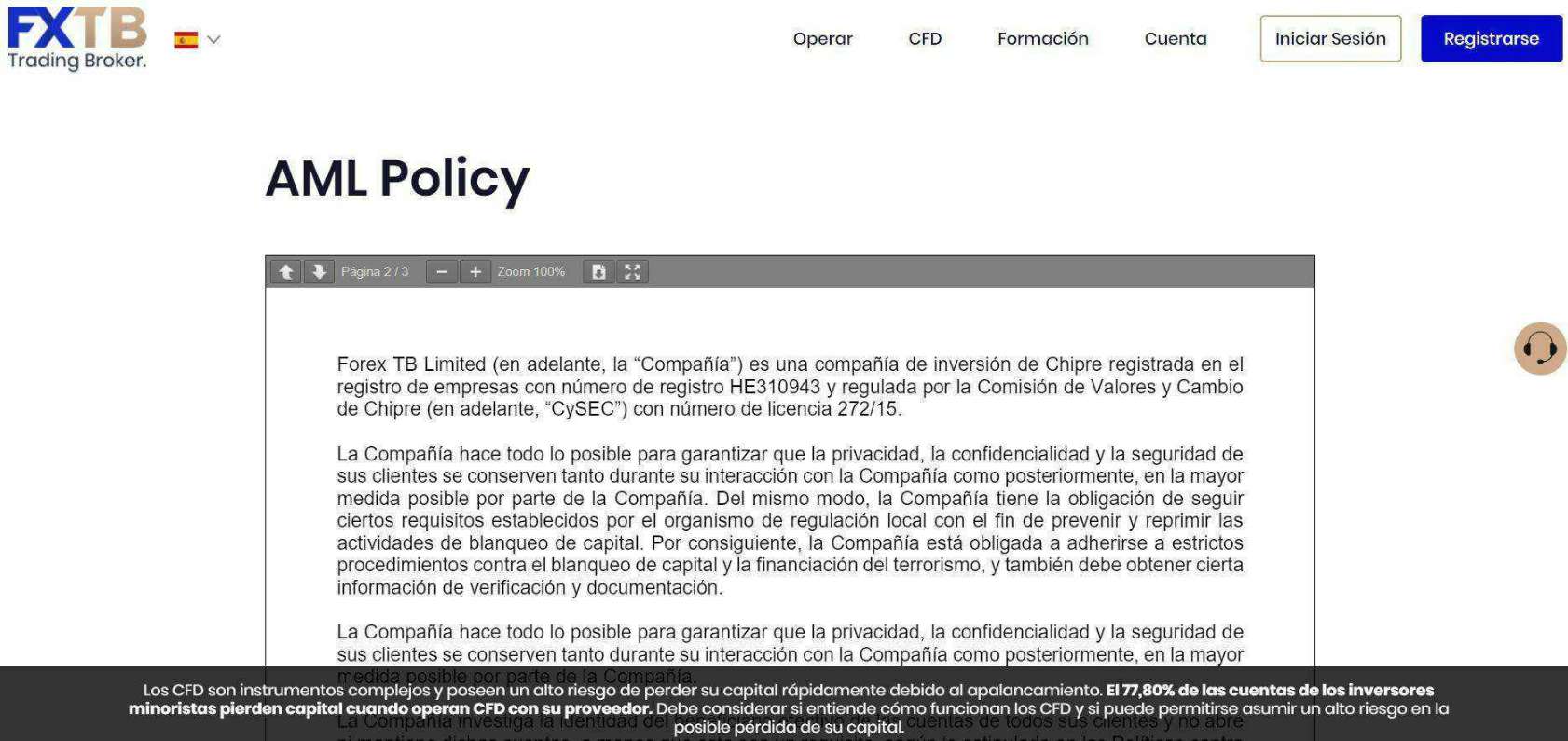 AML políticas de regulación FXTB AML políticas de regulación FXTB