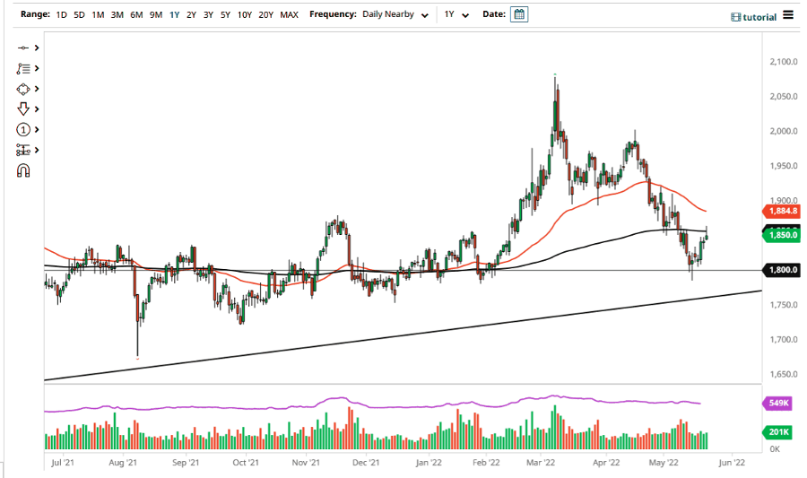 الرسم البياني اليومي للذهب