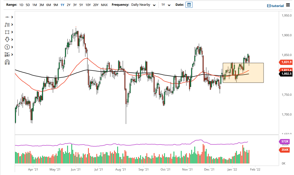 الرسم البياني اليومي للذهب