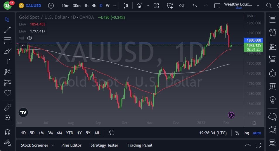 الرسم البياني اليومي للذهب