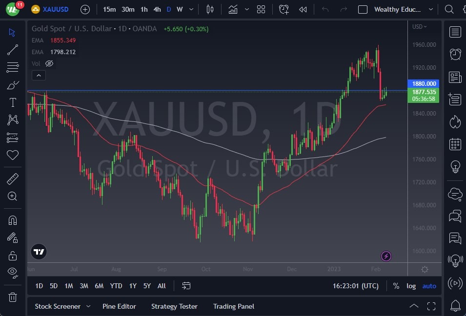 الرسم البياني اليومي للذهب