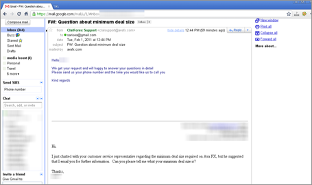 Email from Ava FX Email from Ava FX