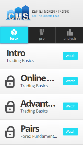 CMSTrader Mobile Education Center