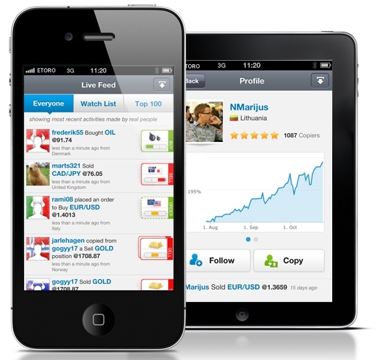 eToro Android mobile app eToro Android mobile app