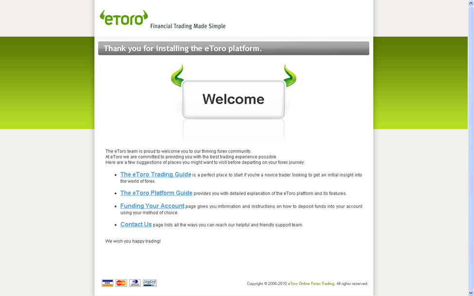 Nachricht nach dem Download - hilfsbereit und einzigartig