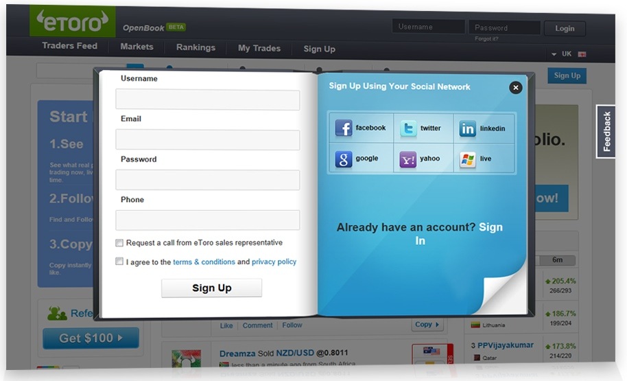 OpenBook registration – pleasant to use OpenBook registration – pleasant to use