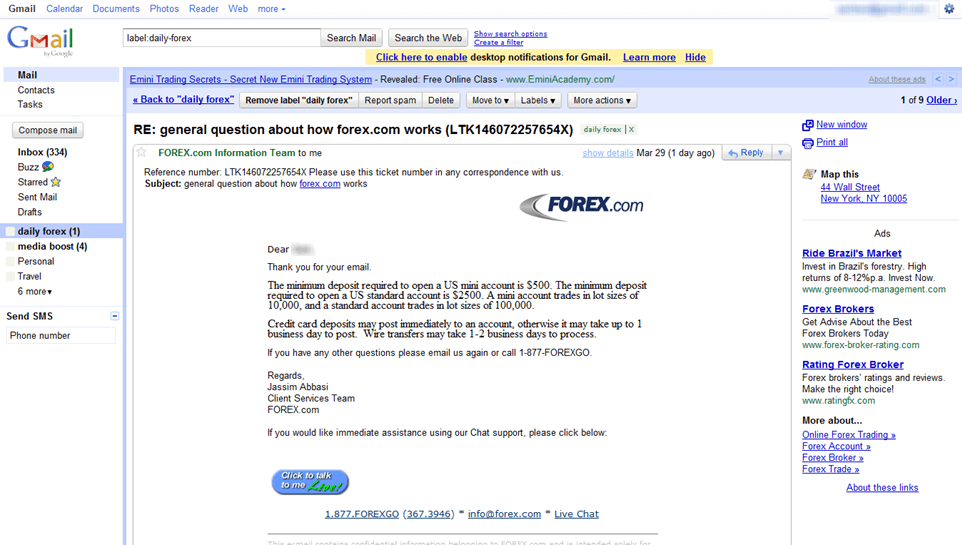 Email von Forex.com Email von Forex.com