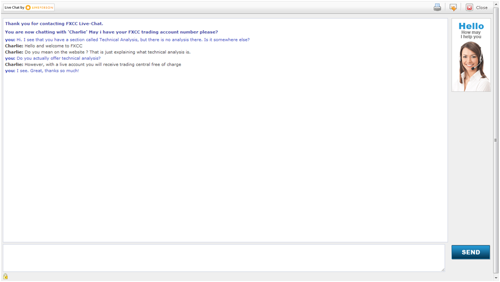 Chat with FXCC