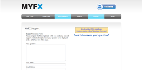 MyFX Self-help console