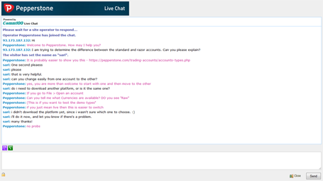 Chat with Pepper stone