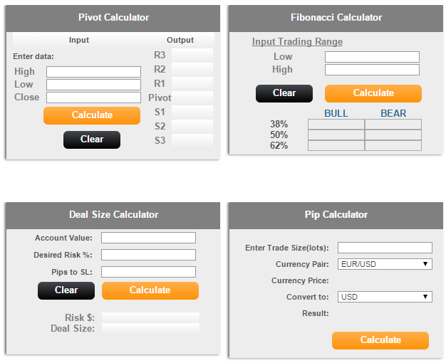 SunbirdFX Calculators SunbirdFX Calculators