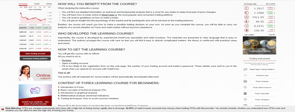 Investigación Y Educación de InstaForex 