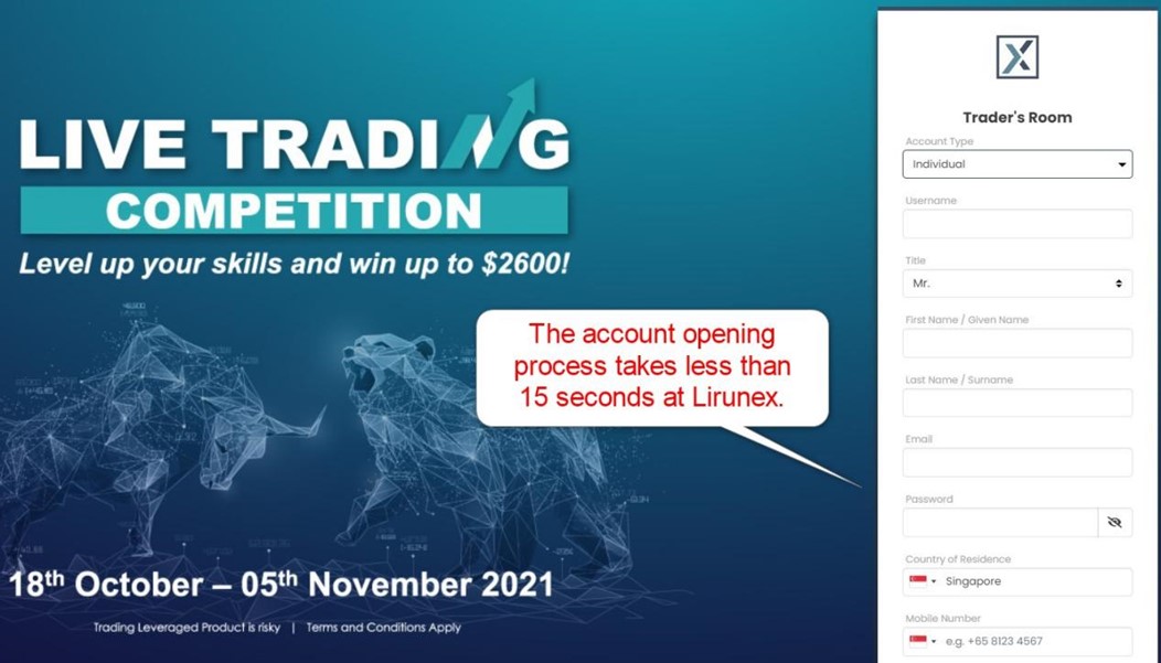 Lirunex Account Opening 