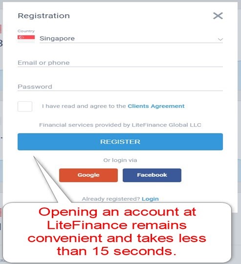 LiteFinance Account Opening  LiteFinance Account Opening