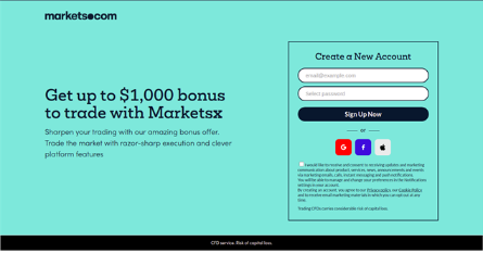 MarketsX Bonus