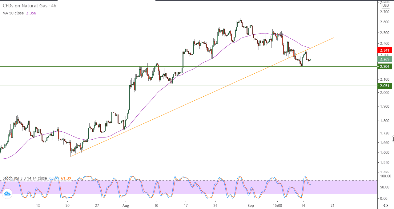 الرسم البياني اليومي للغاز الطبيعي الرسم البياني اليومي للغاز الطبيعي