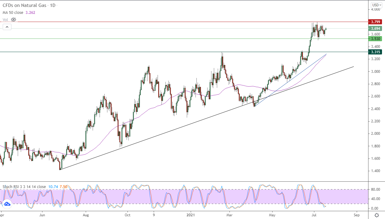 الرسم البياني اليومي للغاز الطبيعي الرسم البياني اليومي للغاز الطبيعي