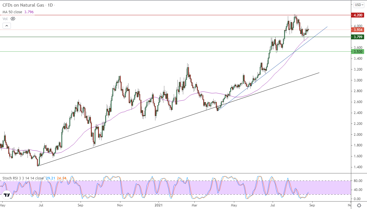 الرسم البياني اليومي للغاز الطبيعي الرسم البياني اليومي للغاز الطبيعي