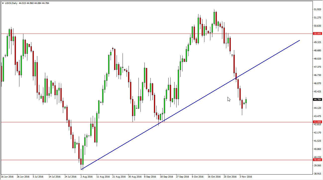 الرسم البياني اليومي للنفط الخام