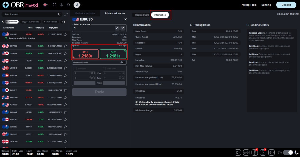 OBRinvest Demo Account OBRinvest Demo Account