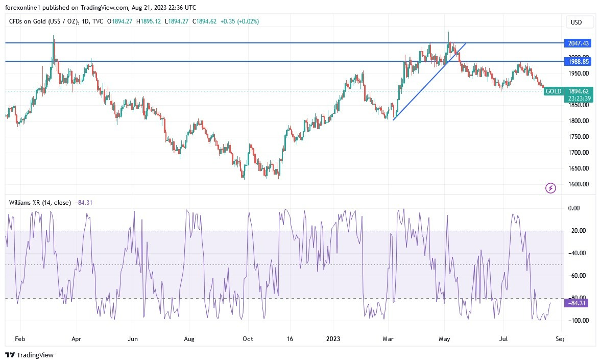 Grafico del Análisis Técnico XAU/USD Grafico del Análisis Técnico XAU/USD