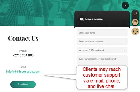 Investous Customer Support Investous Customer Support
