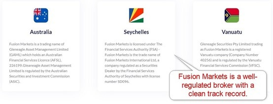 Fusion Markets Regulation Fusion Markets Regulation