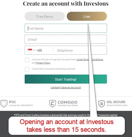 Investous Account Opening Investous Account Opening