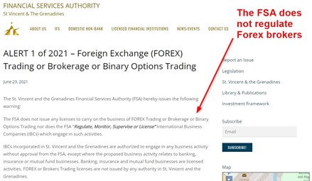 FSA Alert on Forex Regulation FSA Alert on Forex Regulation