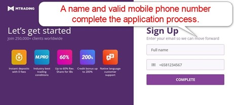 MTrading Account Opening MTrading Account Opening