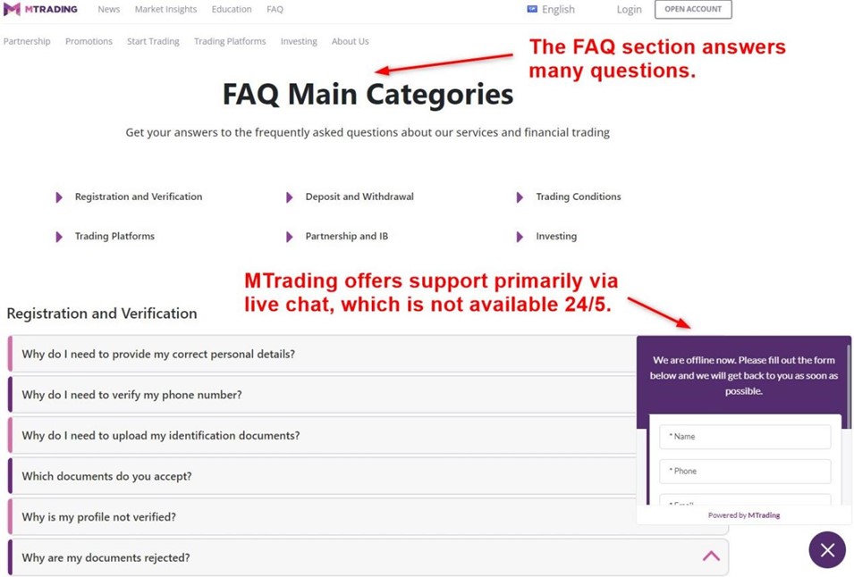 MTrading Customer Support MTrading Customer Support