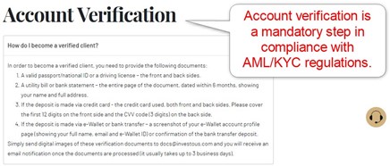 Investous Account Verification Investous Account Verification